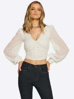 Jessica Simpson Larira Shirt In < Tops & Tees