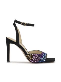 Jessica Simpson Lendall High Heel In Black Jeweled< Sandals