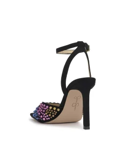 Jessica Simpson Lendall High Heel In Black Jeweled< Sandals