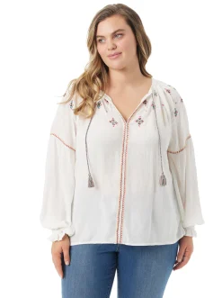 Jessica Simpson Lissy Embellished Top In < Tops & Tees