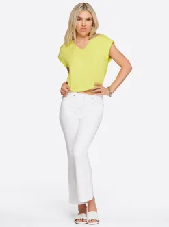 Jessica Simpson Love Song High Rise Crop Flare In < Bottoms|Denim