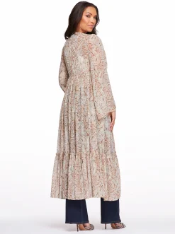 Jessica Simpson Marilyn Duster In Shadow Snake< Jackets, Blazers & Kimonos|Tops & Tees