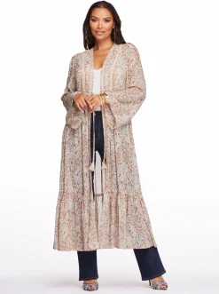 Jessica Simpson Marilyn Duster In Shadow Snake< Jackets, Blazers & Kimonos|Tops & Tees