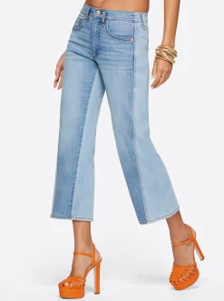 Jessica Simpson Melody Wide Leg Crop In < Denim