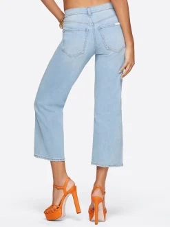 Jessica Simpson Melody Wide Leg Crop In < Denim
