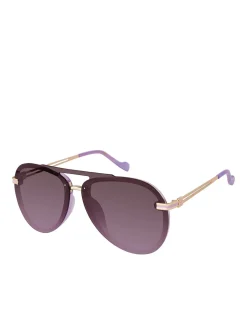 Jessica Simpson Metal Aviator Sunglasses In < Sunglasses