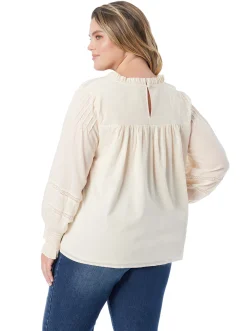 Jessica Simpson Milla Ruffle Top In < Tops & Tees