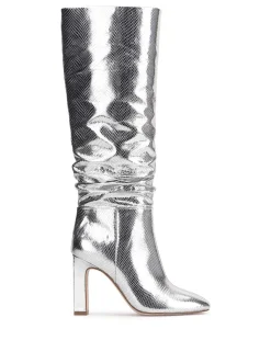Jessica Simpson Minerva Knee High Boot In Silver Snake< Boots & Booties|Wide Width