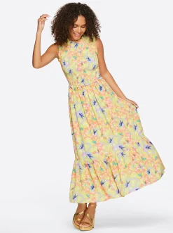 Jessica Simpson Mira Tiered Ruffle Maxi Dress In < Dresses