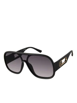 Jessica Simpson Modern Shield Aviator Sunglasses In Matte < Sunglasses