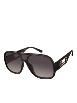 Jessica Simpson Modern Shield Aviator Sunglasses In Matte < Sunglasses