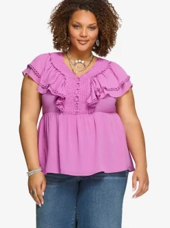 Jessica Simpson Nori Top In Raidiant Orchid< Tops & Tees