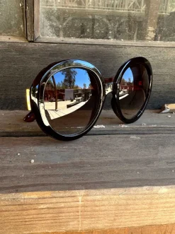 Jessica Simpson Oversized Fashionable Round Sunglasses In < Sunglasses