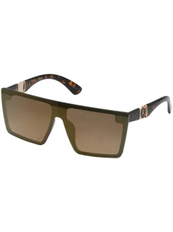 Jessica Simpson Oversized Square Shield Sunglasses In < Sunglasses