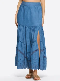 Jessica Simpson Paula Maxi Skirt In < Bottoms|Sets