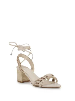 Jessica Simpson Prim Woven Block Heel Sandal In < Sandals