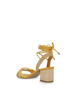 Jessica Simpson Prim Woven Block Heel Sandal In < Sandals
