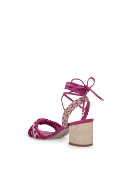 Jessica Simpson Prim Woven Block Heel Sandal In Pink< Sandals