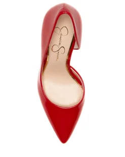 Jessica Simpson Prizma D'Orsay Pump In Red Patent< Pumps