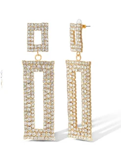 Jessica Simpson Rectangle Drop Earrings< Earrings