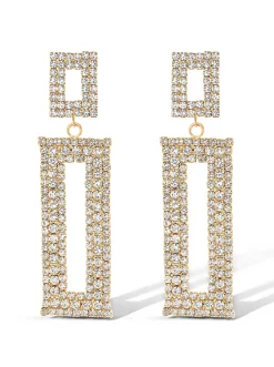 Jessica Simpson Rectangle Drop Earrings< Earrings