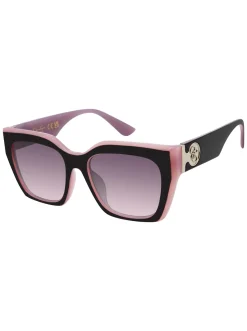 Jessica Simpson Retro Two Tone Cat Eye Sunglasses In & Mauve< Sunglasses