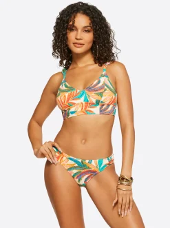 Jessica Simpson Cropped Cami In Multi< Swim|Two Piece Swim