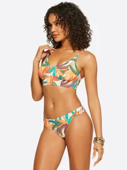 Jessica Simpson Cropped Cami In Multi< Swim|Two Piece Swim