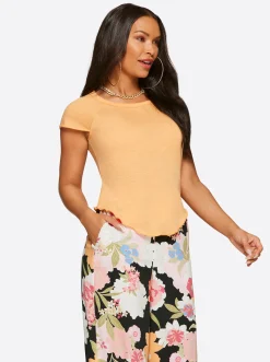 Jessica Simpson Rivers Baby Tee In < Tops & Tees