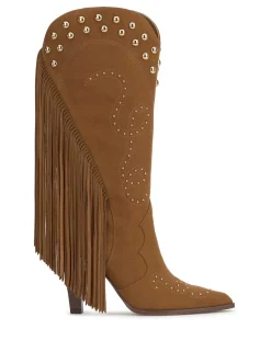 Jessica Simpson Rosera Studded Fringe Boot In < Boots & Booties