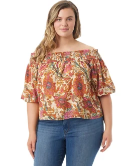 Jessica Simpson Rosiya Off Shoulder Top In < Sets|Tops & Tees