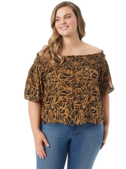 Jessica Simpson Rosiya Off Shoulder Top In < Tops & Tees
