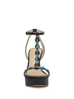 Jessica Simpson Saigee Embellished Platform In < Platforms|Turquoise Collection