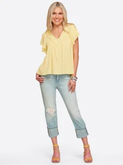 Jessica Simpson Serenity Top In < Tops & Tees