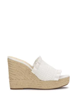 Jessica Simpson Serilda Espadrille Wedge In White< Slides & Mules|Wedges