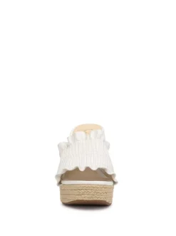 Jessica Simpson Serilda Espadrille Wedge In White< Slides & Mules|Wedges