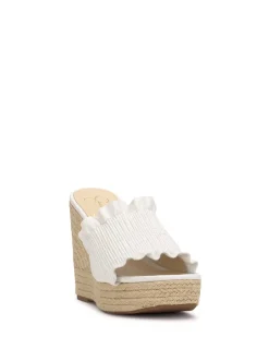 Jessica Simpson Serilda Espadrille Wedge In White< Slides & Mules|Wedges