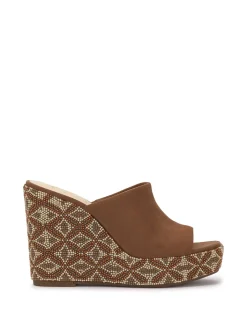 Jessica Simpson Shantell Platform Wedge Slide In < Slides & Mules|Wedges