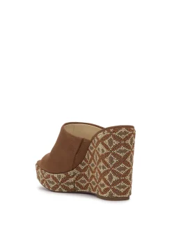 Jessica Simpson Shantell Platform Wedge Slide In < Slides & Mules|Wedges