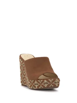 Jessica Simpson Shantell Platform Wedge Slide In < Slides & Mules|Wedges