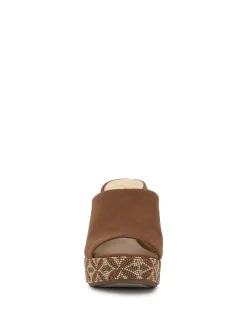 Jessica Simpson Shantell Platform Wedge Slide In < Slides & Mules|Wedges