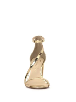 Jessica Simpson Sloyan High Heel Sandal In Gold< Sandals