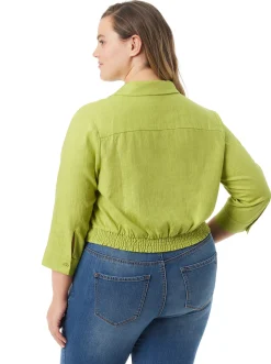 Jessica Simpson Soley Tie Front Top In < Sets|Tops & Tees