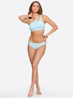 Jessica Simpson Solid Hipster With Slash In < Swim|Two Piece Swim