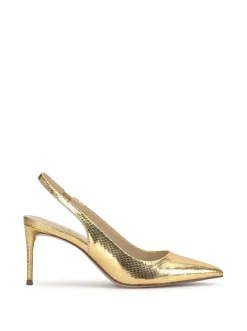 Jessica Simpson Souli Sling Back Heel In Gold< Pumps
