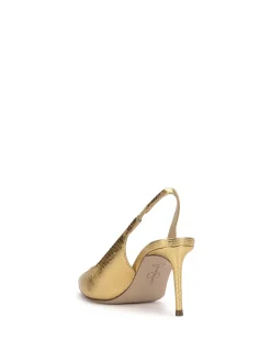 Jessica Simpson Souli Sling Back Heel In Gold< Pumps