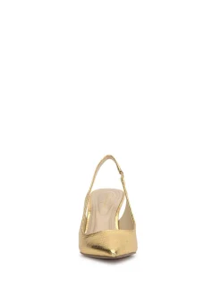 Jessica Simpson Souli Sling Back Heel In Gold< Pumps