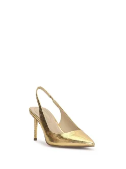 Jessica Simpson Souli Sling Back Heel In Gold< Pumps