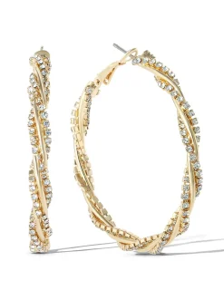 Jessica Simpson Spiral Hoop Earrings< Earrings