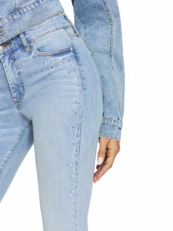 Jessica Simpson Spotlight High Rise Straight Jeans In < Denim